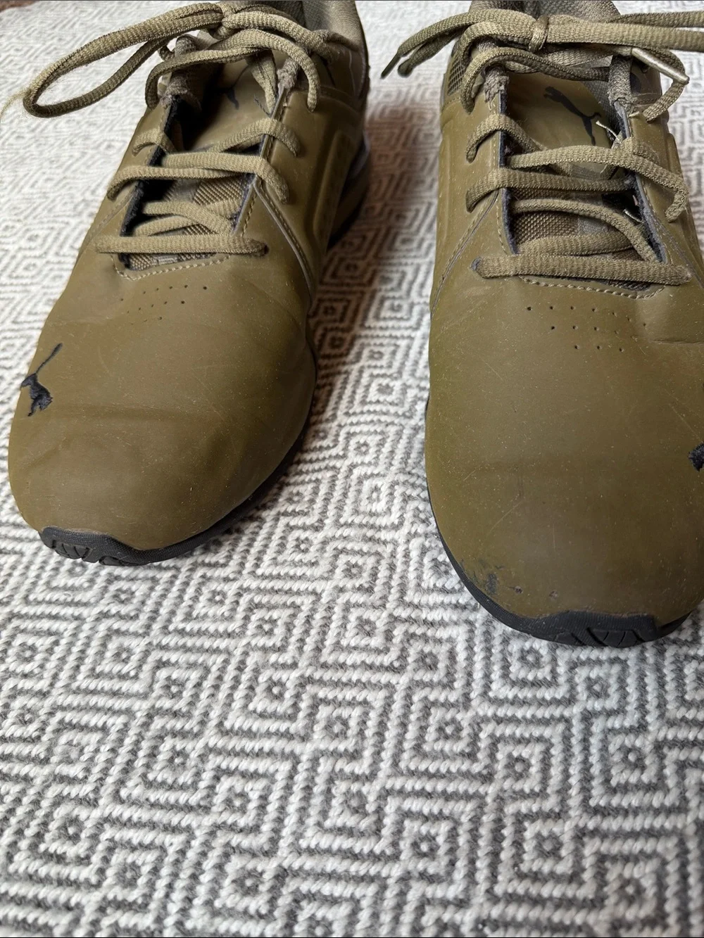 Puma Men’s Olive Athletic Sneakers